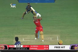 M45: KKR vs PBKS – Mayank Agarwal Six