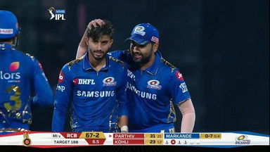 M07: RCB vs MI – Fall of Wickets