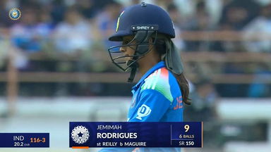 IND-W vs IRE-W 2025, 1st ODI: Jemimah Rodrigues Wicket