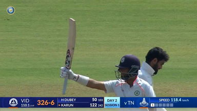 Ranji Trophy 2025 QF2, Vidarbha vs Tamil Nadu: Harsh Dubey's crucial knock of 69(132)