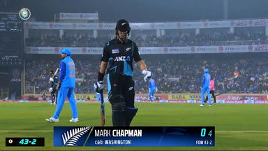 IND vs NZ 2023, 1ST T20I: Mark Chapman  Wicket