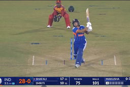 IND-W vs ZIM-W 2026, 2nd T20I: Shafali Verma Six