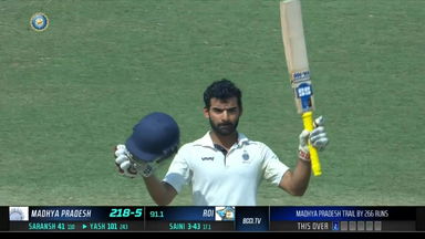 Z R IRANI CUP  2022/23,  Madhya Pradesh vs Rest of India: Yash Dubey's fighting innings of 109 off 258 balls