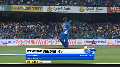 IND vs SA 2019, 3rd T20I: Washington Sundar Wicket