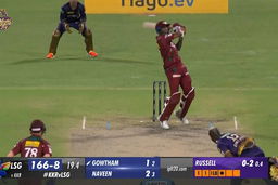 M68: KKR vs LSG – Krishnappa Gowtham Six