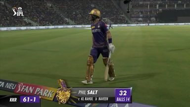 M54: LSG vs KKR – Phil Salt Wicket