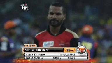 M4: CSK vs SRH – Shikhar Dhawan Wicket
