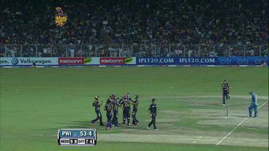 Match 47 KKR vs PWI – Manhas's Wicket