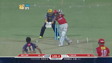 M11: KKR vs KXIP – Wriddhiman Saha Six