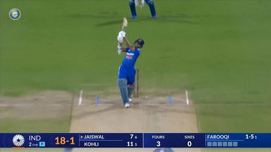 IND vs AFG 2024, 2ND T20I: Yashasvi Jaiswal Six