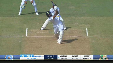 IND vs BAN 2019, 1st Test, Day 2: Mayank Agarwal Six
