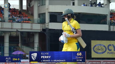 IND-W vs AUS-W 2025, 3rd ODI: Ellyse Perry Wicket