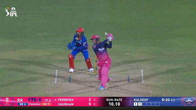 IPL 2026 M43: RR vs DC - Donovan Ferreira Six