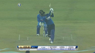 IND vs SL 2017, 2nd ODI: Angelo Mathews Six