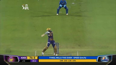 M14: KKR vs MI – Nitish Rana Six