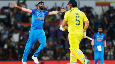 T.I.M.B.E.R: Jasprit Bumrah castles Aaron Finch
