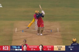 Six: Match 18, UP Warriorz vs Royal Challengers Bengaluru, WPL 2025: Charlie Dean Six