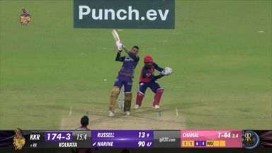 M31: KKR vs RR – Sunil Narine Six