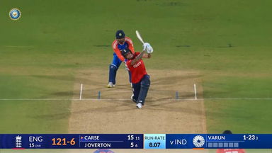 IND vs ENG 2025, 2nd T20I: Brydon Carse Six