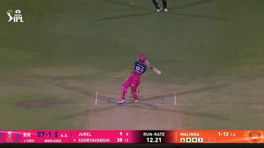IPL 2026 M36: RR vs SRH - Vaibhav Sooryavanshi Six