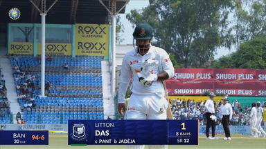 IND vs BAN 2024, 2ND Test: Liton Das Wicket