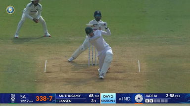 IND vs SA 2025, 2nd Test: Marco Jansen Six