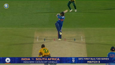 IND vs SA 2025, 3rd T20I: Abhishek Sharma Six