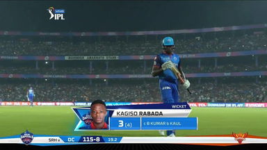 M16: DC vs SRH – Kagiso Rabada Wicket