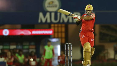 Shikhar Dhawan's steady 35(30)