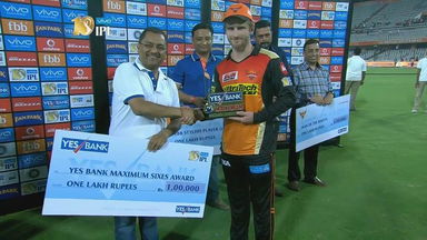 M21: SRH vs DD  – YES Bank Maximum Sixes – Kane Williamson