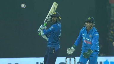 IND vs SL 2017, 2nd T20I: Upul Tharanga Six
