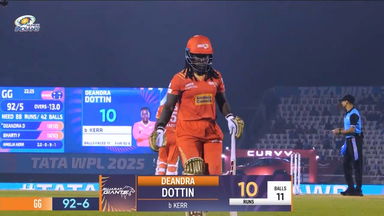 Wicket: Match 19, Mumbai Indians vs Gujarat Giants, WPL 2025: Deandra Dottin Wicket