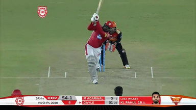 M16: KXIP vs SRH – Chris Gayle Six