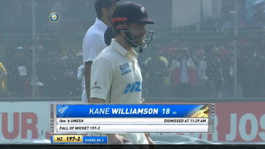 IND vs NZ 2021, 1st Test, Day 3: Kane Williamson Wicket