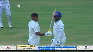 Sarfaraz Khan's unbeaten 59 against Uttar Pradesh