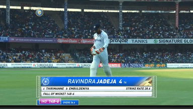 IND vs SL 2022, 2nd Test, Day 1: Ravindra Jadeja Wicket