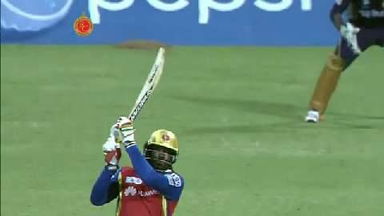 M33: RCB vs KKR – Chris Gayle Six