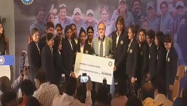 BCCI felicitates Team India (Women)