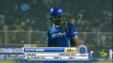 M9: RR vs MI – Deepak Hooda Wicket