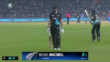 IND vs NZ 2023, 3RD T20I: Michael Bracewell  Wicket