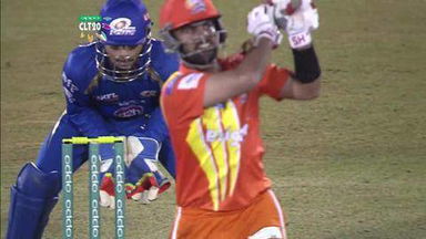Q2: MI vs LIO –  Ahmed Shehzad Wicket