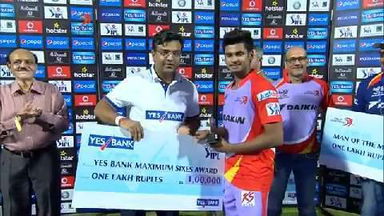 M31: DD vs KXIP – Yes Bank Maximum Sixes