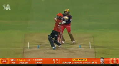 IPL 2025 M65: RCB vs SRH - Ishan Kishan Six