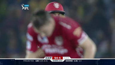 M13: KXIP vs KKR – Glenn Maxwell Wicket