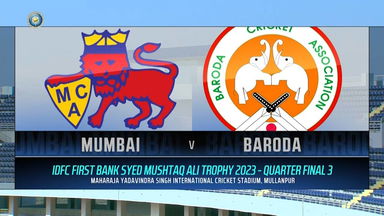 SMAT 2023 QF 3, Mumbai vs Baroda: Match Highlights