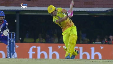 Mr. du Plessis hits a 90 degree six