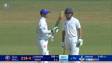 Cooch Behar Trophy 2025 Final, Gujarat vs Tamil Nadu, Day 1: Match Highlights
