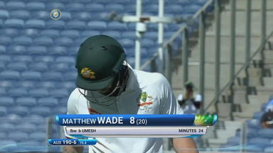 IND vs AUS 2017 - 1st Test day 1 : Matthew Wade Wicket