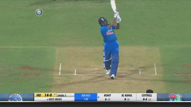 IND vs WI 2019, 3rd T20I: Rohit Sharma Six