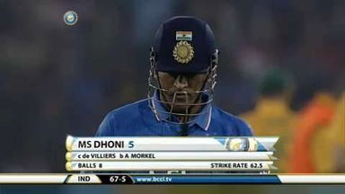 2ND T20I: IND vs SA – MS Dhoni Wicket